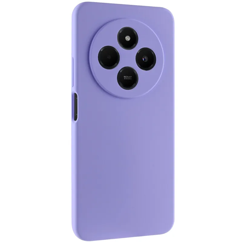 Чехол Silicone Case Lakshmi Premium з закритою камерою на Xiaomi Poco M7 – Сиреневый / Dasheen. Фото 1 из 6