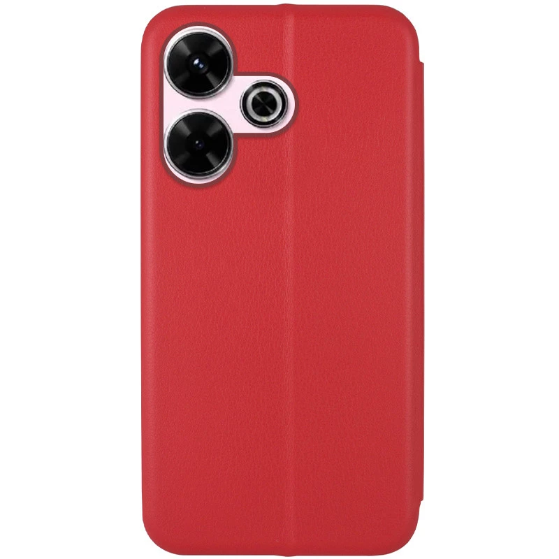 Чехол-книжка классический для Xiaomi Redmi 13 4G – Красный. Фото 5 из 6