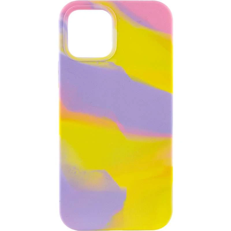 

Чохол Акварель Silicone Case на Apple iPhone 13 Pro Max (6.7") (Сиренево-жовтий)