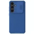 Карбована накладка Nillkin Pro зі шторкою для камери на Samsung Galaxy S24 FE – Blue. Фото 1 з 7