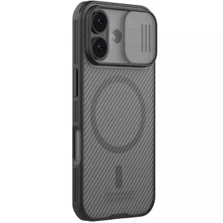 Пластиковая накладка Nillkin Pro со шторкой для камеры и магнитом для Apple iPhone 17 (6.3") фото 1 Пластиковая накладка Nillkin Pro со шторкой для камеры и магнитом для Apple iPhone 17 (6.3") фото 1 из 5