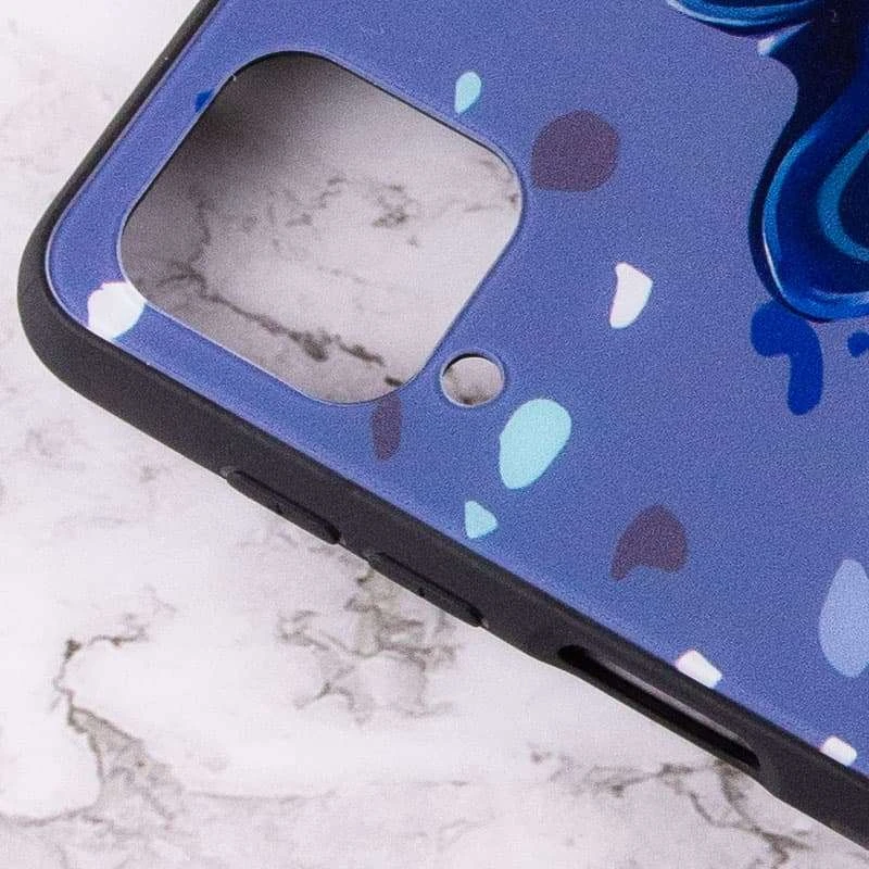 Скляний чохол Diversity на Samsung Galaxy M12 – Stains blue. Фото 4 з 4