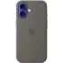 Чохол Silicone case (AAA) with Magsafe and Animation для Apple iPhone 16 – Stone Grey. Фото 2 з 3