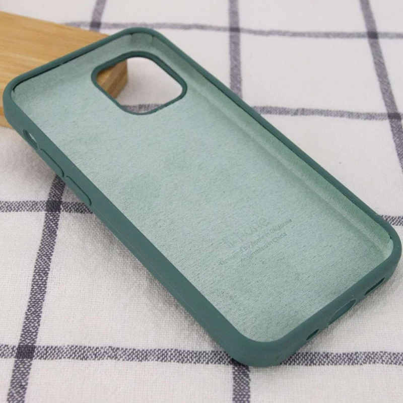 Чохол Silicone Case з закритим низом на Apple iPhone 13 Pro Max (6.7") – Зелений / Pine green. Фото 3 з 3