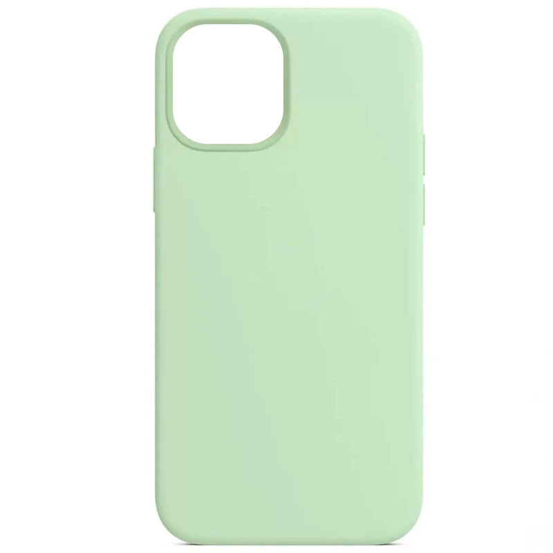 Чехол с закрытым низом Silicone Case для Apple iPhone 16 Pro Max – Зеленый / Pistachio. Фото 3 из 13