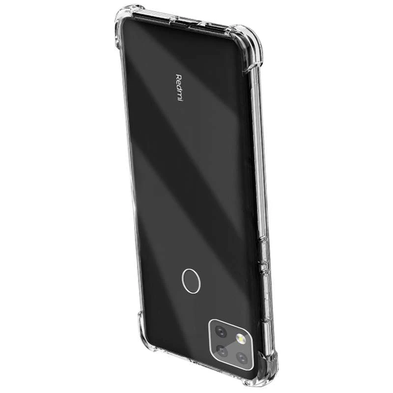 Силіконовий чохол з критими бортами на Xiaomi Redmi 9C – Безбарвний (прозорий). Фото 2 з 4