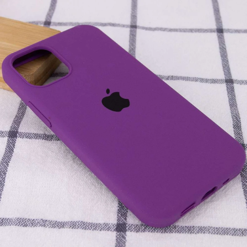 Чехол Silicone Case с закрытым низом для Apple iPhone 12 Pro (6.1") – Фиолетовый / Grape. Фото 2 из 3