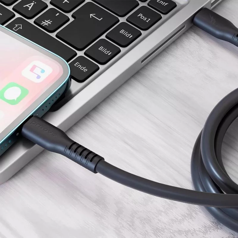 Дата кабель Proove Eternal Type-C to Lightning 27W (1m) – Black. Фото 2 з 3