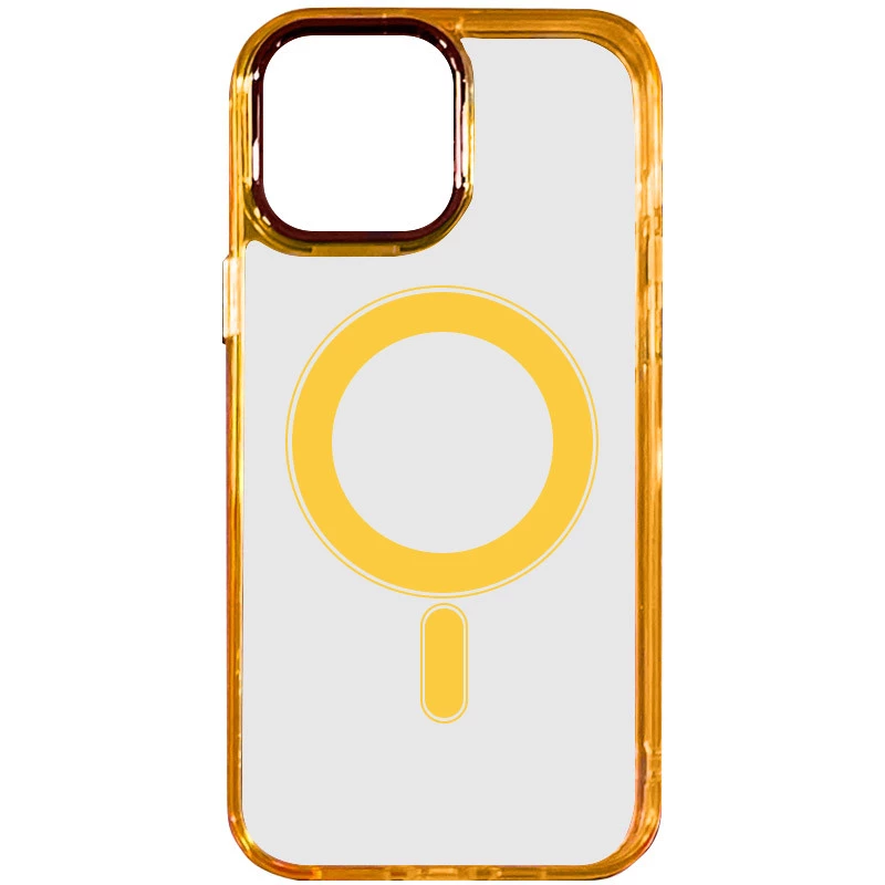 

Силіконовий чохол Iris с MagSafe на Apple iPhone 13 (6.1") (Помаранчевий)