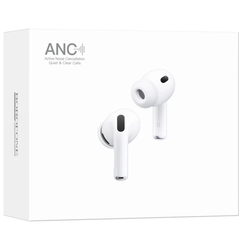 Бездротові TWS навушники Borofone BW99 ANC – White. Фото 2 з 6