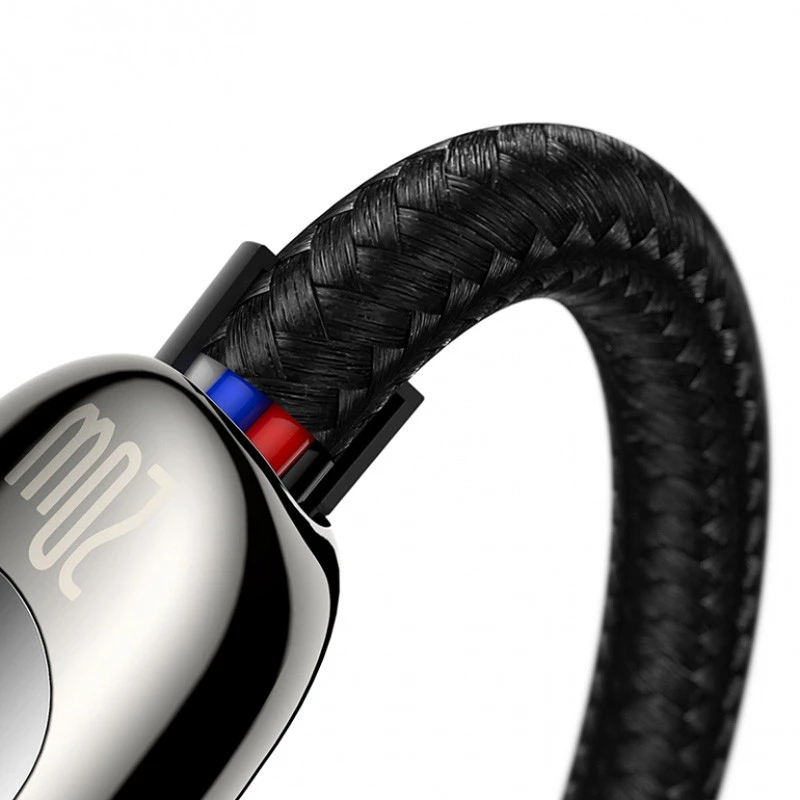 Дата кабель Baseus Display Type-C to Lightning 20W (1m) (CATLSK-0) – Black. Фото 4 из 5