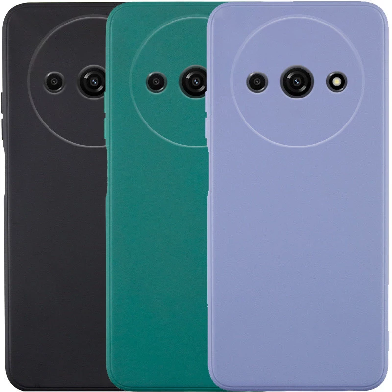 Кольоровий силіконовий чохол із захистом камери на Xiaomi Redmi A3 фото 1 з 1