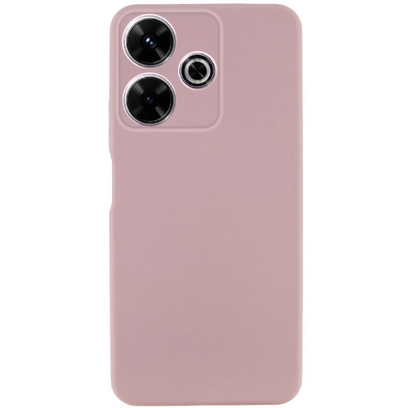 

Кольоровий силіконовий чохол GETMAN на Xiaomi Poco M6 4G (Рожевий / Pink Sand)