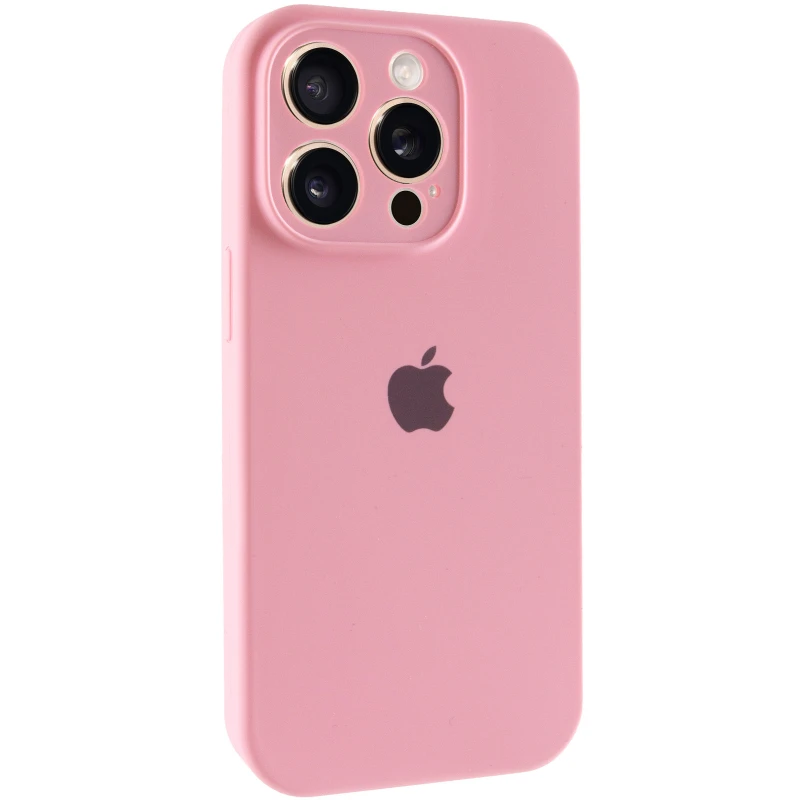 Чехол Silicone Case с защитой камеры для Apple iPhone 14 Pro (6.1") – Розовый / Light pink. Фото 2 из 9