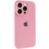 Чехол Silicone Case с защитой камеры для Apple iPhone 14 Pro Max (6.7") – Розовый / Light pink. Фото 2 из 9