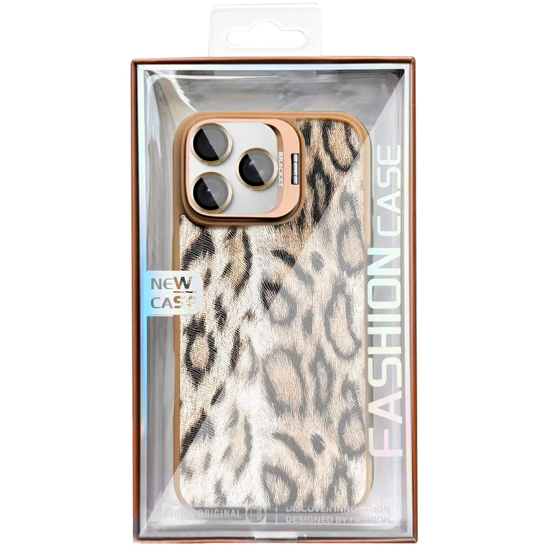 Чохол TPU+PC Wild Leopard with MagSafe and Lens для Apple iPhone 16 Pro – Brown. Фото 4 з 6
