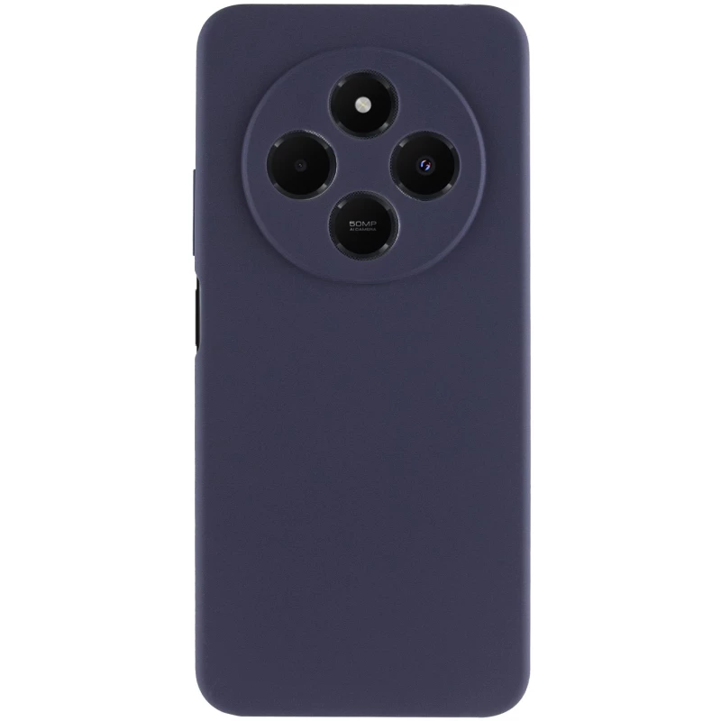 Чохол Silicone Case Lakshmi Plus з закритою камерою на Xiaomi Redmi 14C / Poco C75 – Синій / Midnight Blue. Фото 3 з 8