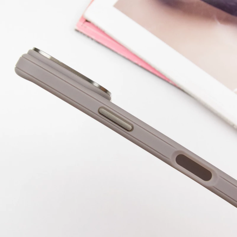 Карбоновий TPU+PC чохол з MagSafe на Apple iPhone 16 – Grey. Фото 9 з 11