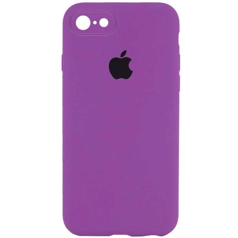 

Чехол Silicone Case Square с защитой камеры для Apple iPhone 7 / 8 (4.7") (Фиолетовый / Grape), Фіолетовий / grape