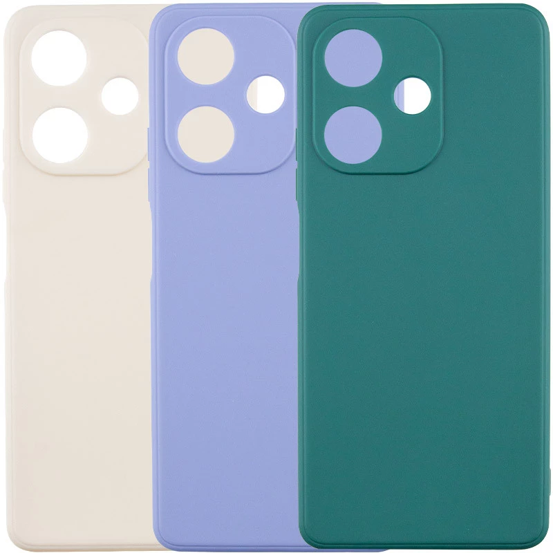 Цветной силиконовый чехол с защитой камеры для Infinix Hot 30i фото 2 из 2