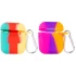 Силіконовий футляр Rainbow для навушників AirPods + карабін фото 1 з 1