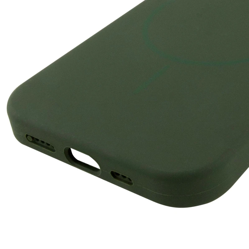 Чохол Silk Full Protective (AA) NO LOGO with Magnetic Fit для Apple iPhone 14 (6.1") – Зелений / Cyprus Green. Фото 7 з 7