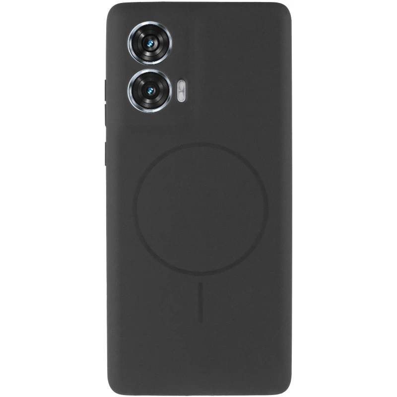 Чохол Silicone Cover Lakshmi Full Camera (AA) with Magnetic Fit для Motorola Edge 50 Fusion – Чорний / Black. Фото 4 з 9