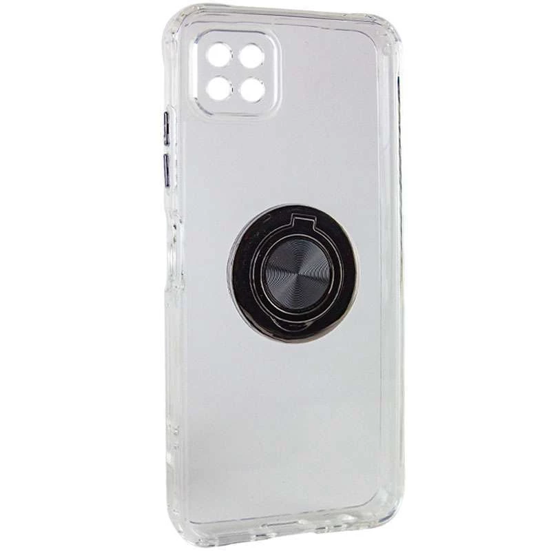 TPU+PC чехол с металлическим кольцом-держателем для Samsung Galaxy A22 5G фото 2 из 2