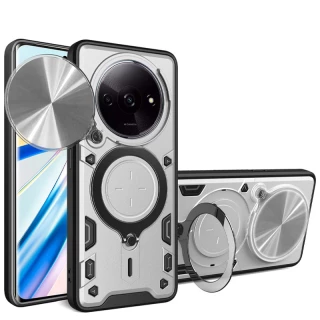 Ударопрочный чехол Bracket Ringstand с защитной шторкой для камеры для Xiaomi Redmi A3 фото 1 из 4