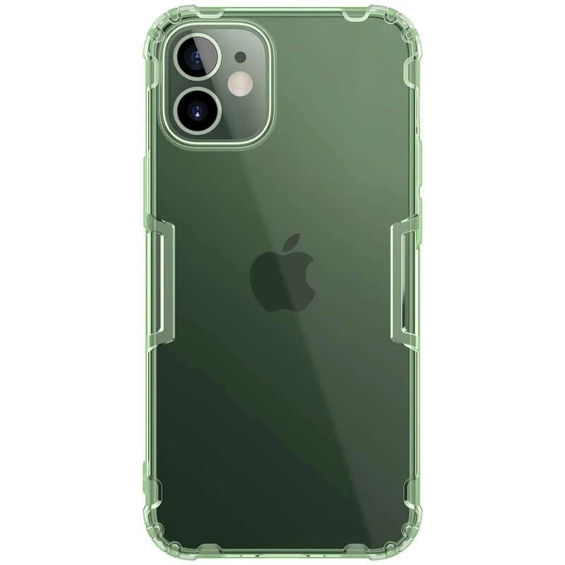 

Ультратонкий силіконовий чохол Nillkin на Apple iPhone 12 mini (5.4") (Темно-зелений (прозорий))
