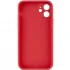 Кольоровий силіконовий чохол із захистом камери на Apple iPhone 12 (6.1") – Червоний / Camellia. Фото 2 з 3
