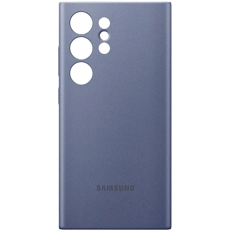 Шкіряний чохол Leather Case Premium на Samsung Galaxy S24 Ultra – Violet. Фото 3 з 3