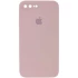 Чехол Silicone Case Square с защитой камеры для Apple iPhone 7 plus / 8 plus – Розовый / Pink Sand. Фото 1 из 3