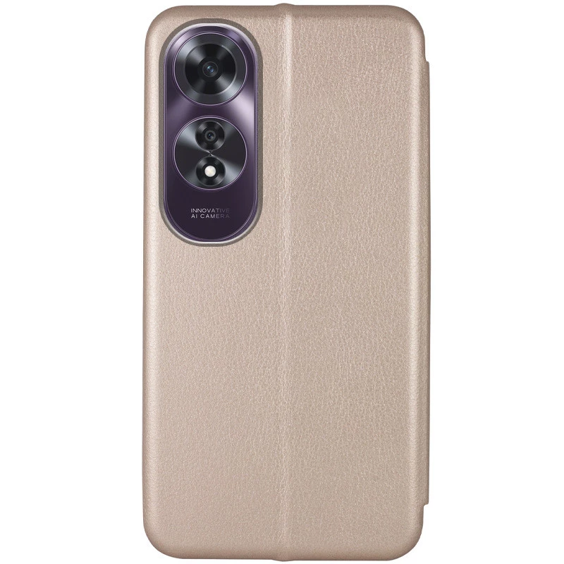 Чохол-книжка класичний на Oppo A60 – Золотий. Фото 2 з 3