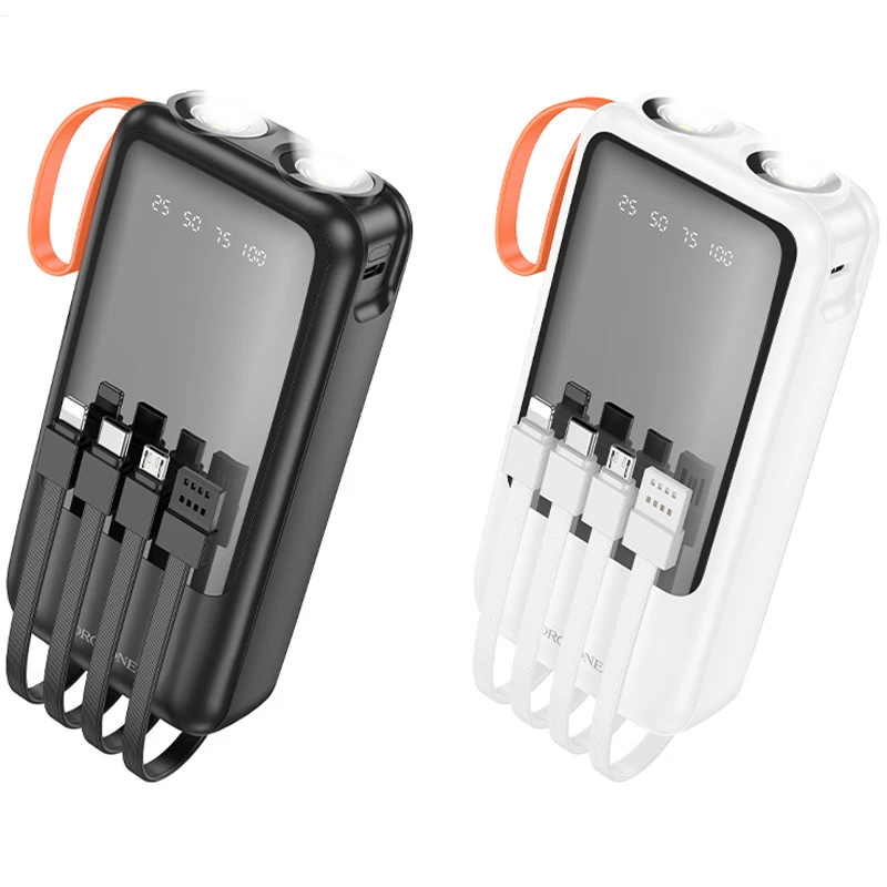 Портативное ЗУ Power Bank BOROFONE BJ60A Rapid with four cables 20000 mAh фото 1 из 1
