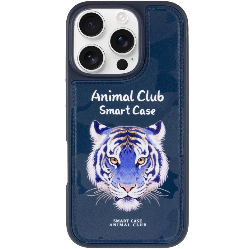 TPU+PC чохол Animal Club для Apple iPhone 16 Pro – Royal Blue. Фото 3 з 6