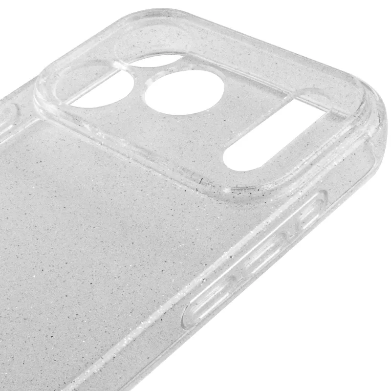 Блестящий силиконовый чехол на Apple iPhone 17 Pro (6.3") – Clear. Фото 3 из 5