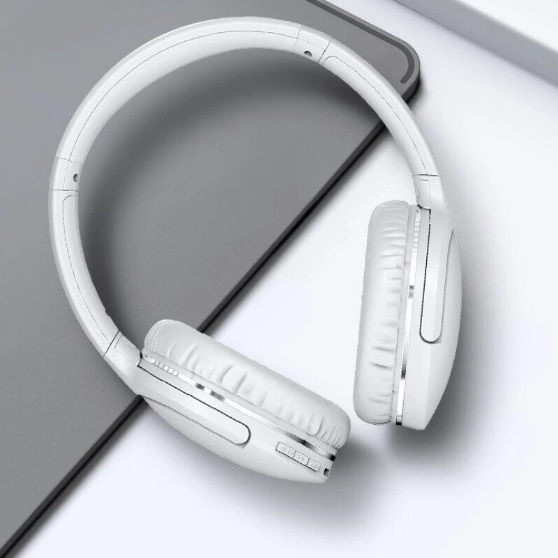 Накладні бездротові навушники Baseus Encok Wireless headphone D02 Pro (NGTD01030) – White. Фото 8 з 8
