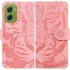 Кожаный чехол-книжка Tiger для Motorola Moto G06 – Pink. Фото 5 из 5