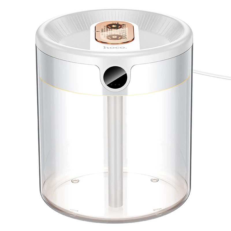 Зволожувач повітря Hoco HX31 Dual spray humidifier with digital display – White. Фото 3 з 8
