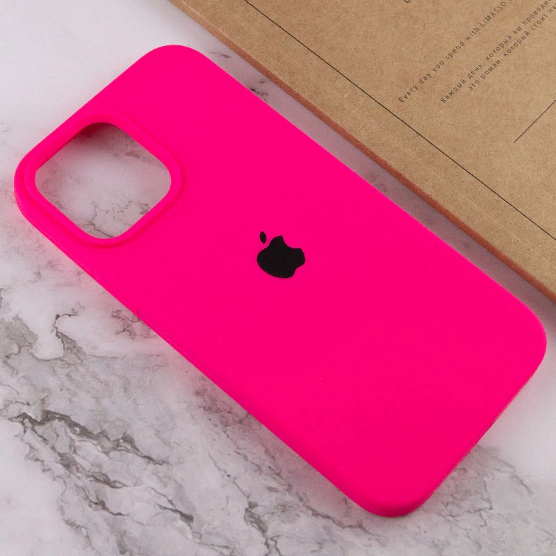 Чехол Silicone Case с закрытым низом для Apple iPhone 14 Plus (6.7") – Розовый / Barbie pink. Фото 4 из 4