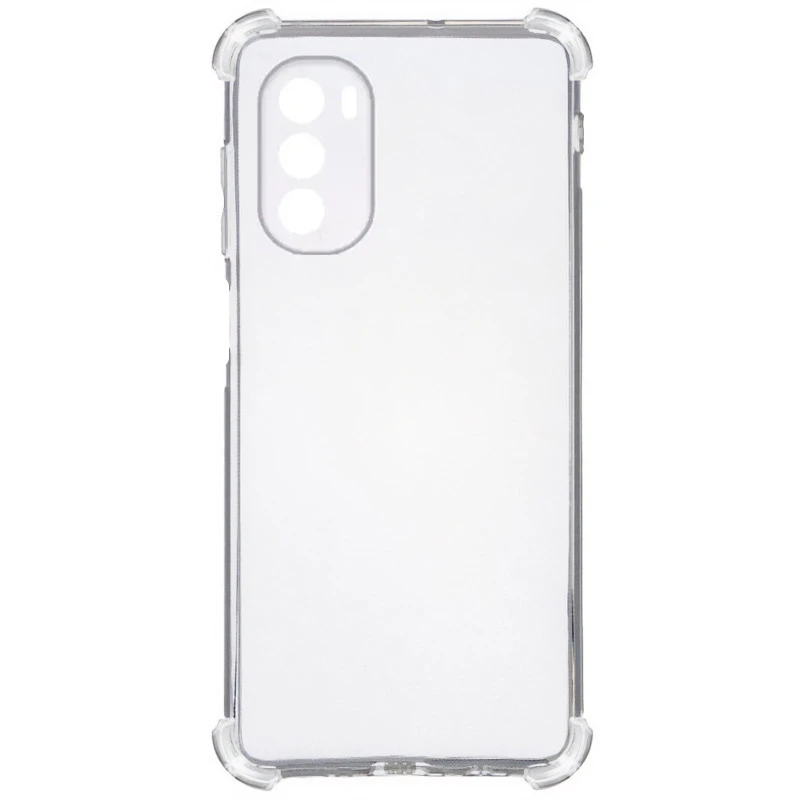 Ультратонкий силіконовий чохол GETMAN з критими бортами та камерою для Motorola Moto G41 – Безбарвний (прозорий). Фото 6 з 7