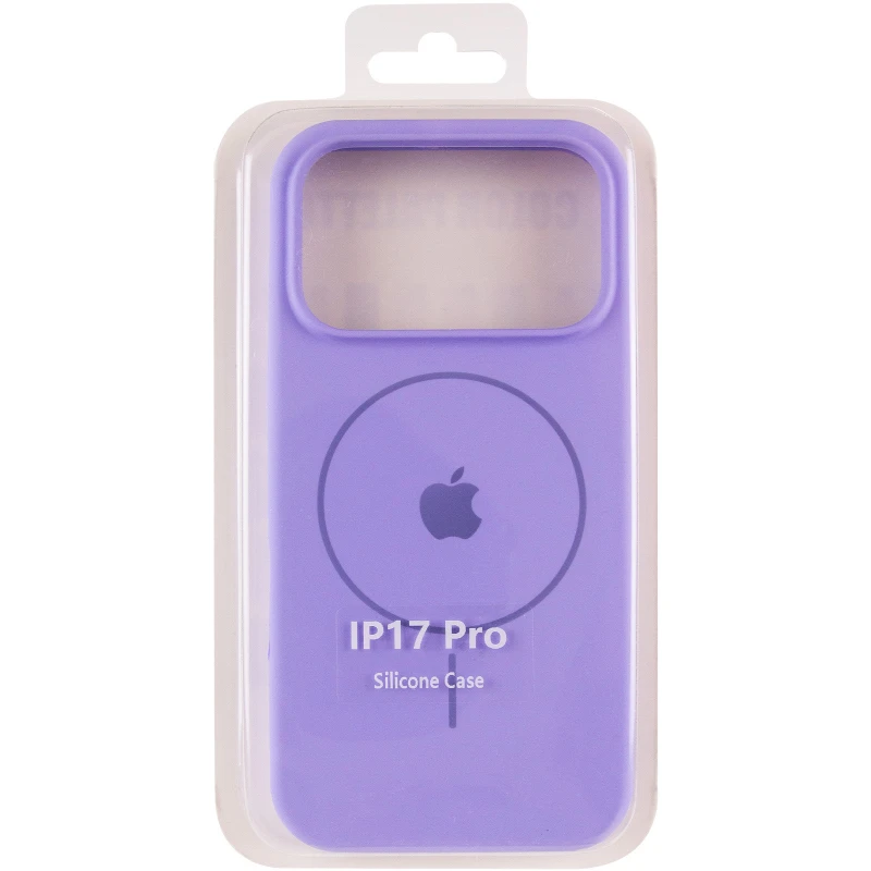 Чохол Silicone Case Full Protective (AA) V2 with MagSafe для Apple iPhone 17 Pro (6.3") – Бузковий / Dasheen. Фото 9 з 13