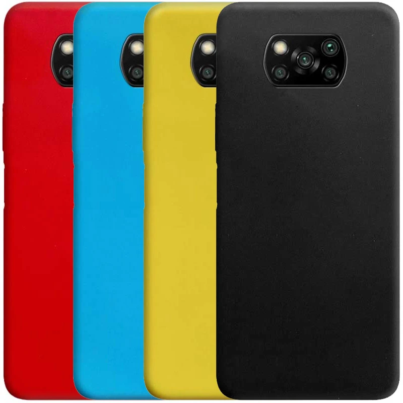 Кольоровий силіконовий чохол на Xiaomi Poco X3 NFC / Poco X3 Pro фото 2 з 2