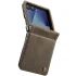 Кожаный чехол-книжка CaseMe Velvet Matte для Samsung Galaxy Z Flip7 – Coffee. Фото 4 из 5