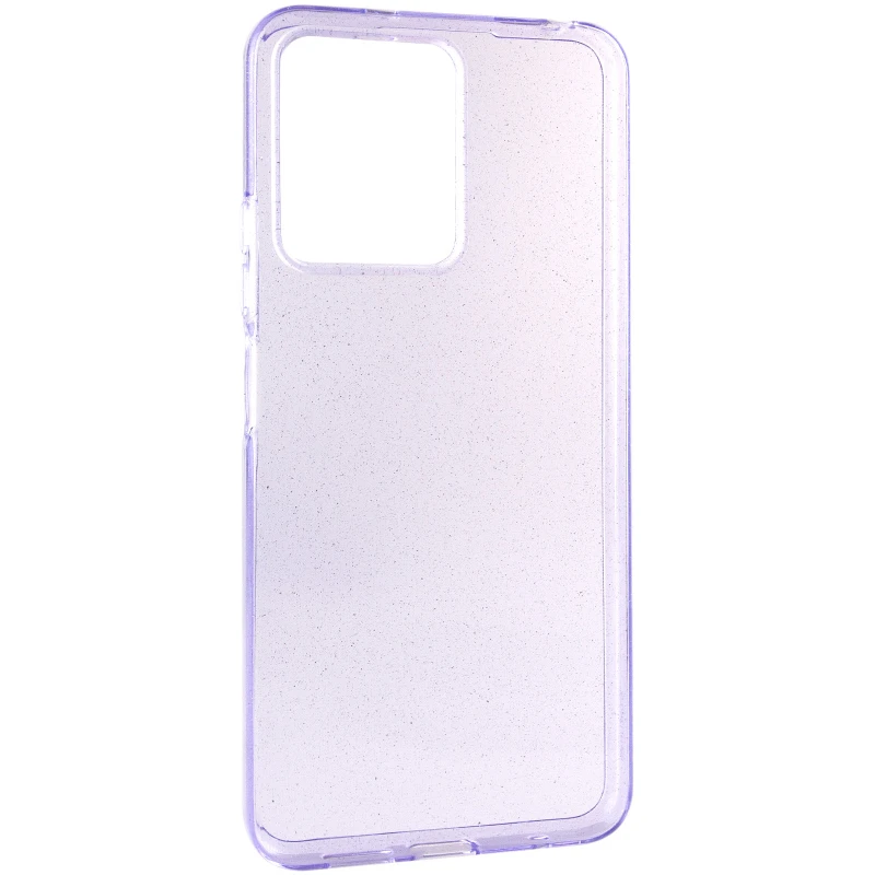 Блестящий силиконовый чехол на Xiaomi Poco C65 – Purple. Фото 2 из 12