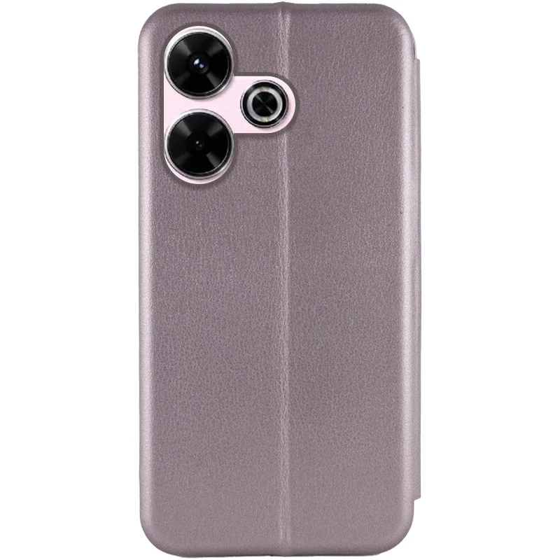 Чехол-книжка классический для Xiaomi Redmi 13 4G – Серый. Фото 5 из 6