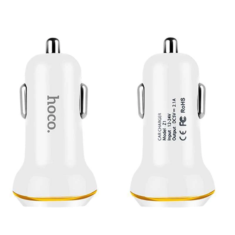 АЗУ Hoco Z1 (2USB 2.1A) – Белый. Фото 4 из 6