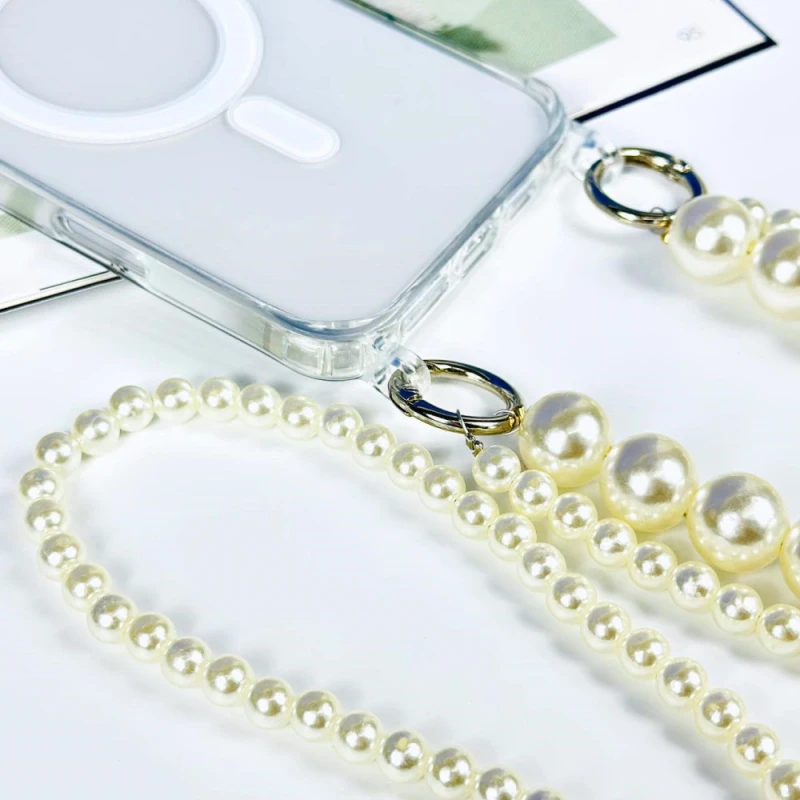 Шнурок Beads Pearl 2в1 120см – White. Фото 5 из 6