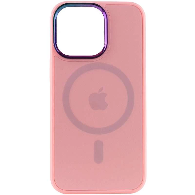 

Силиконовый сапфирный чехол с MagSafe и стеклянной поверхностью Apple iPhone 13 Pro (6.1") (Sand Pink)